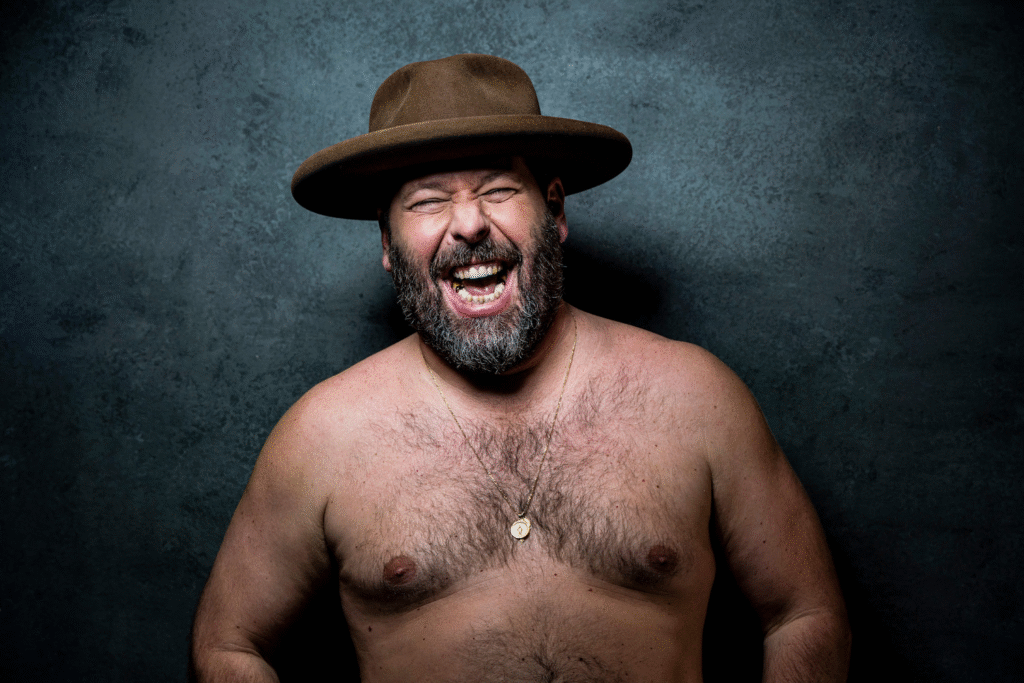 alt="Bert Kreischer daughters Georgia and Ila family photo"