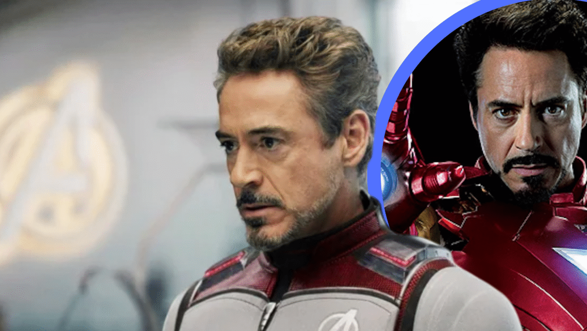 alt="Robert Downey Jr. in Iron Man suit, pivotal in building his $300 million fortune"