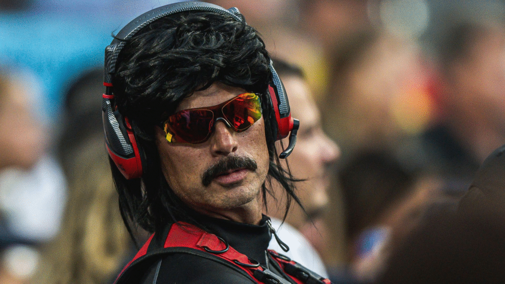 alt="Dr Disrespect in signature outfit, representing his personal brand and multimillion-dollar net worth"