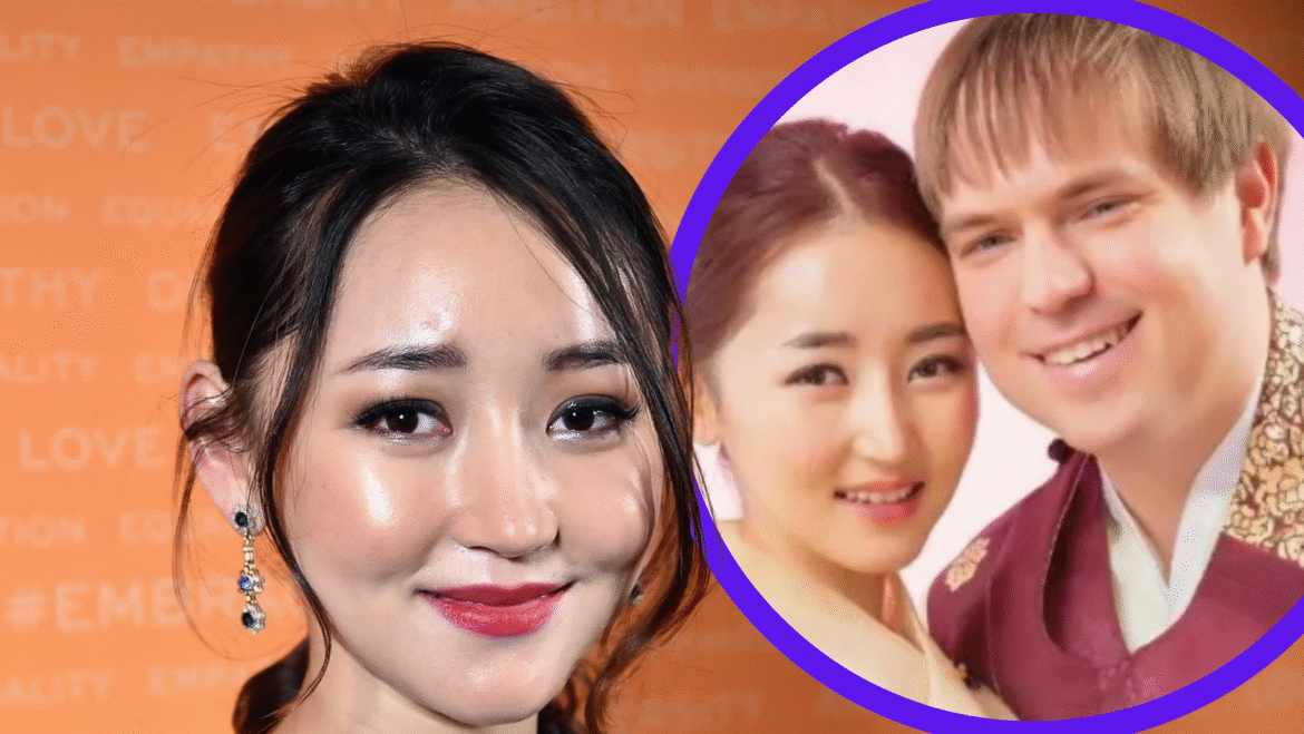 Yeonmi Park with her husband during a public event