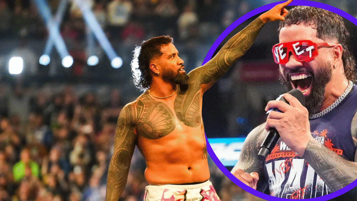 how old is Jey Uso WWE star posing in ring